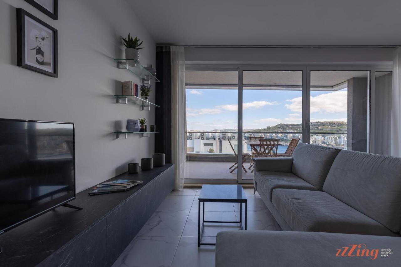 A Stunning Apartment With Spectacular Sea Views St. Paul's Bay Exteriör bild